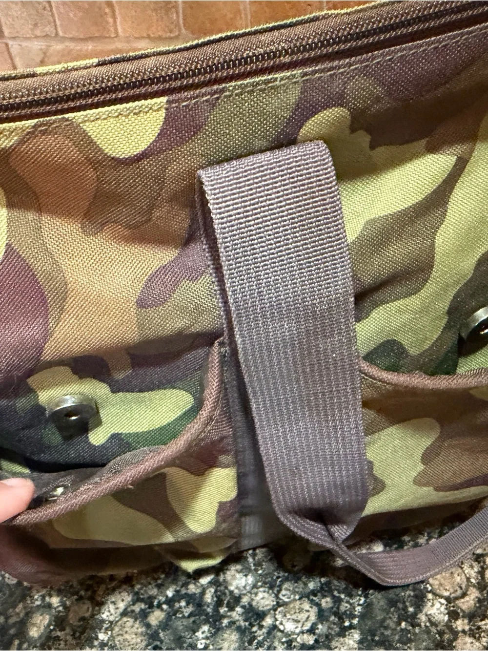 Skip Hop Camouflage Duffel Bag - Green/Brown